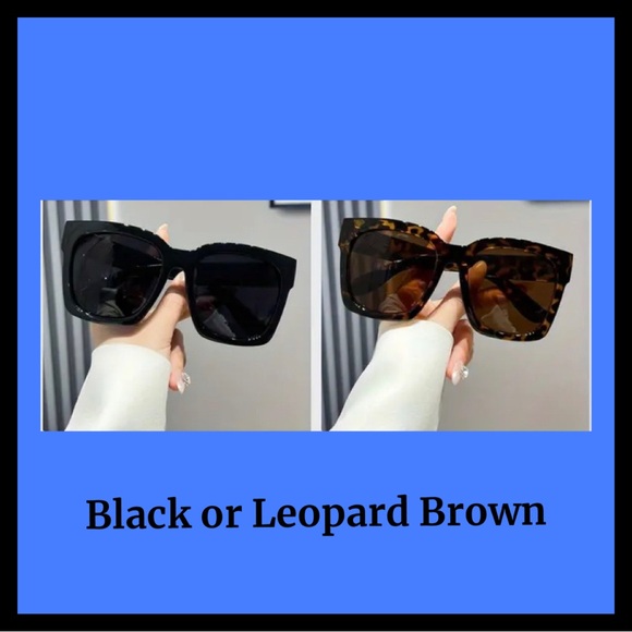 ‼️‼️Clearance-Fashion Geometric Large Frame Retro Bohemian Style Glasses - Picture 1 of 8